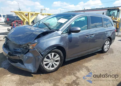 2014 Honda Odyssey Ex-L из США, поврежденный, VIN 5FNRL5H60EB117218